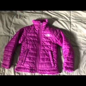 The Northface purple reversible coat